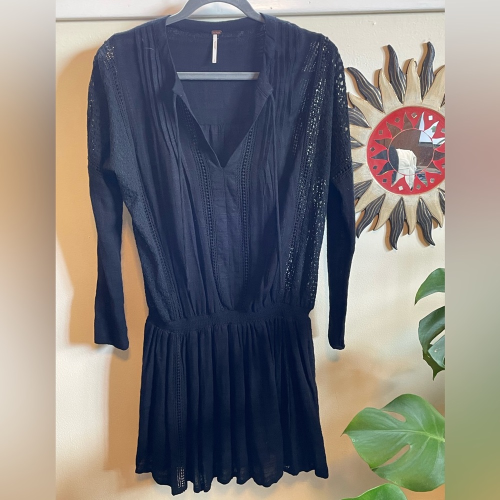 NWOT - Black Free People Boho Dress